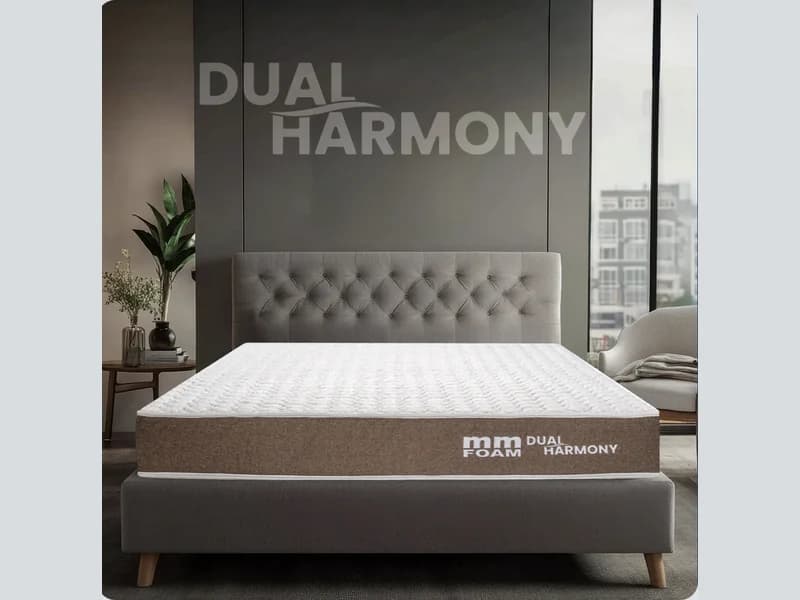 MM Foam Dual Harmony reversible mattress, firm one side and medium the other