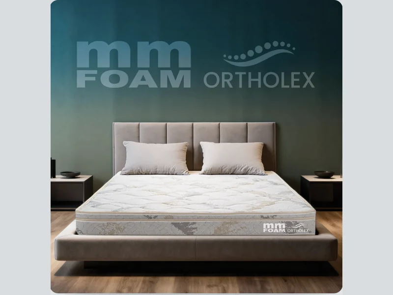 MM Foam Ortholex orthopaedic euro-top latex mattress for back support